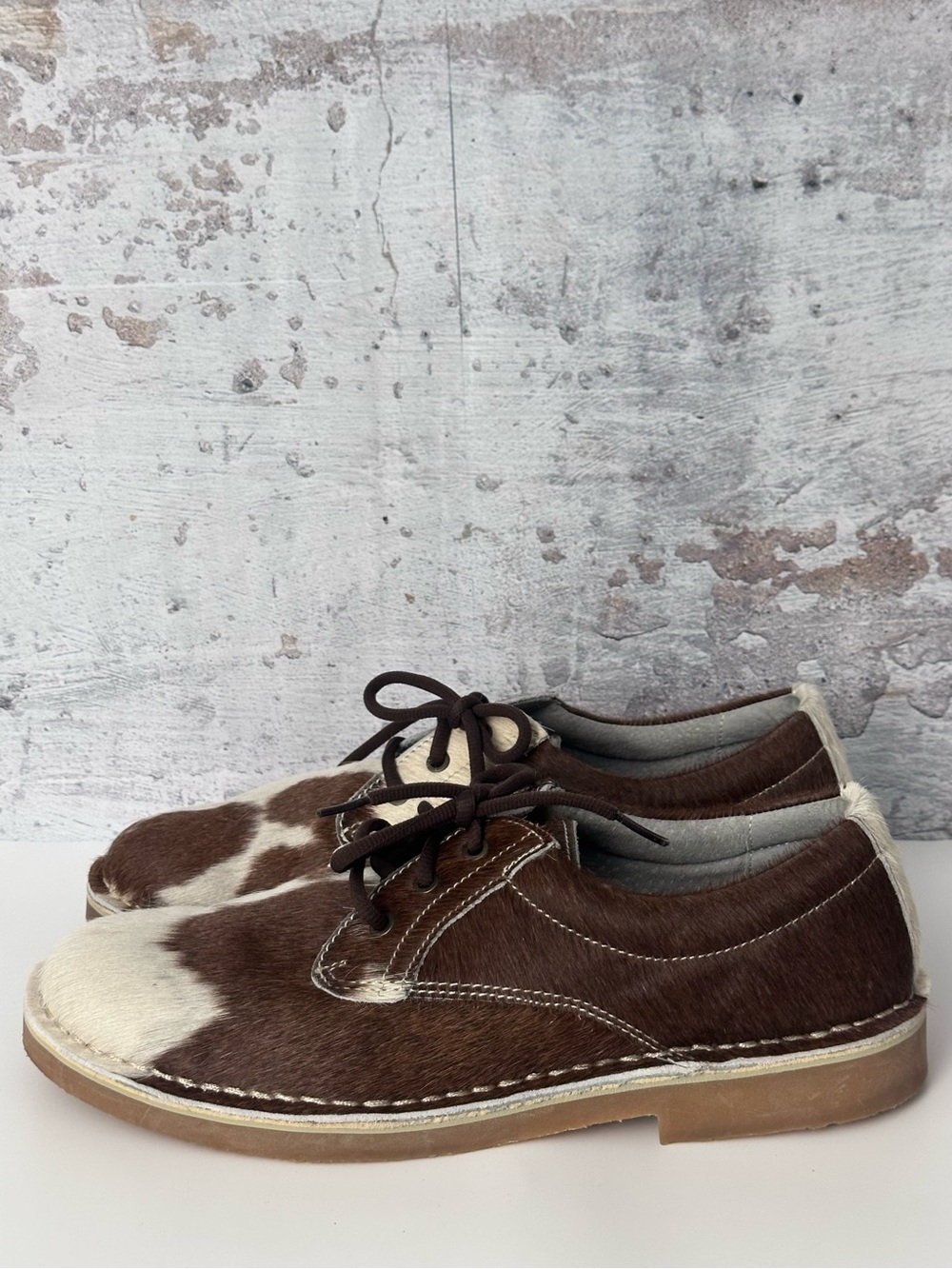 UWEZO Cowhide Derby’s - Brown / Cream